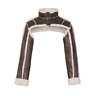 Load image into Gallery viewer, “Jayda” Cropped Faux Fur Leather Jacket

