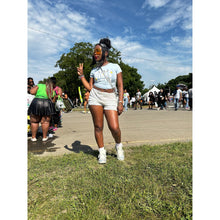 Load image into Gallery viewer, Silver Sequin Shorts
