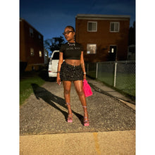 Load image into Gallery viewer, Crinkled Faux Leather Skirt
