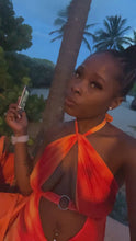 Load and play video in Gallery viewer, &quot;Anja&quot;  Halter Top Mini Dress
