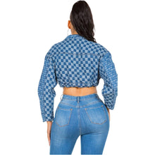 Load image into Gallery viewer, “Dat Denim” Crop Zip Front Jacket - Modish Mocha
